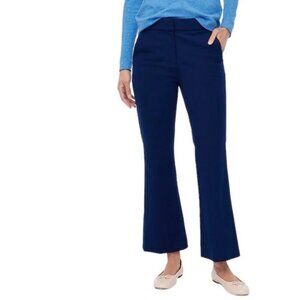 EUC Women's J. CREW Kelsey Flare Ankle Pant Navy |‎ Size 10